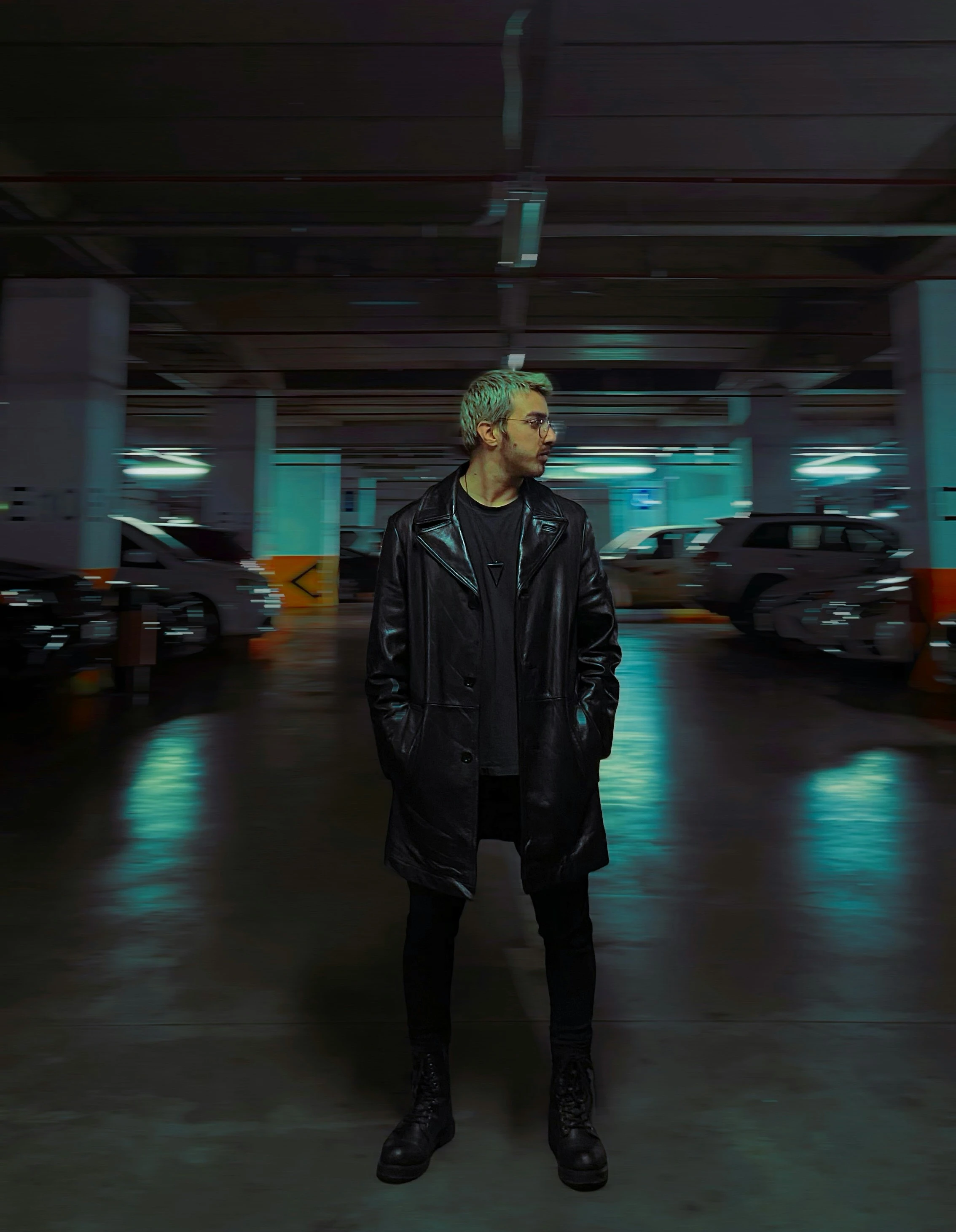 Reinhold von Rumpel All the Light We Cannot See S01 Black Leather Coat